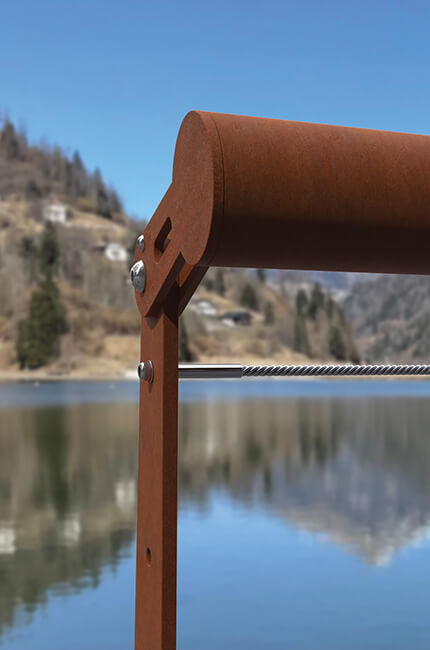 Gallery Staccionata Corten Salsedine