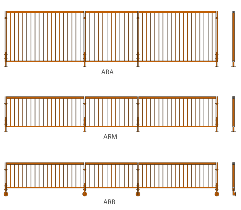 Varianti Staccionata Corten Aria
