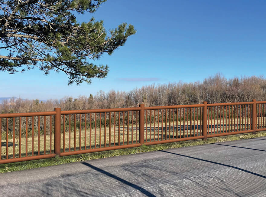 Gallery Staccionata Corten Classica