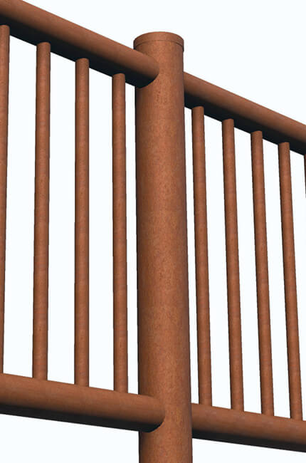 Gallery Staccionata Corten Classica