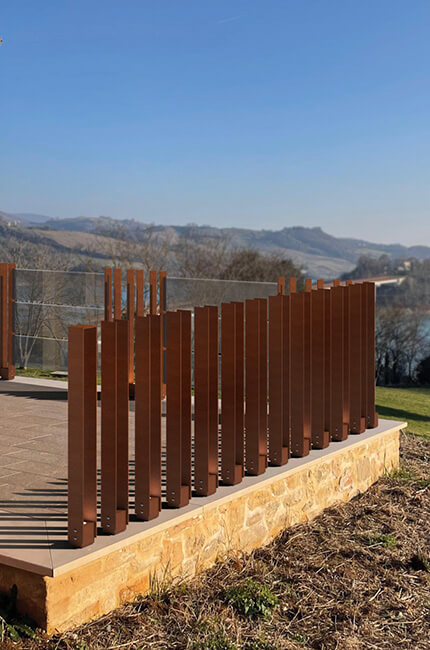 Gallery Staccionata Corten Vibrazioni