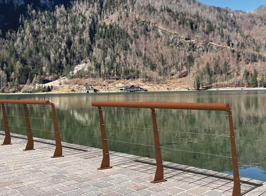 Gallery Staccionata Corten Salsedine