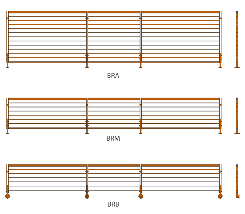 Varianti Staccionata Corten Brezza