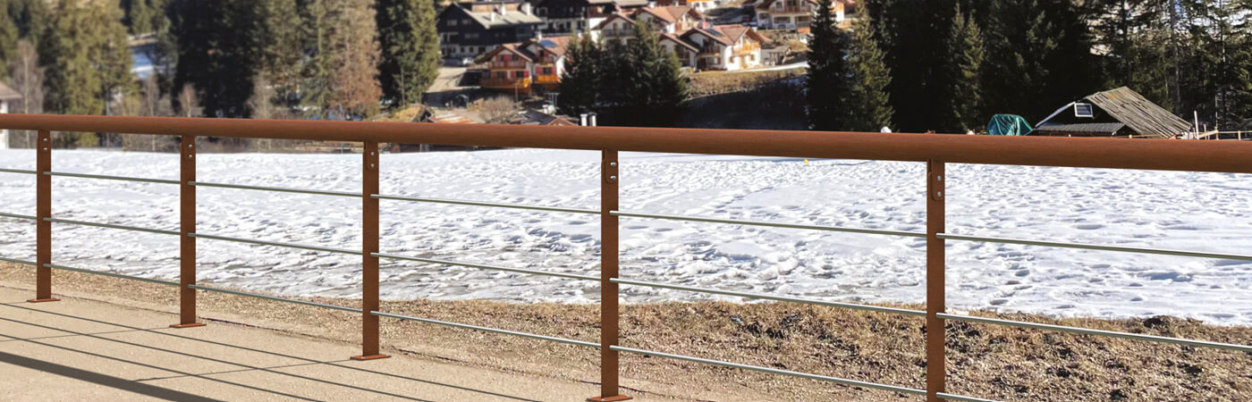 Staccionata Corten Retta