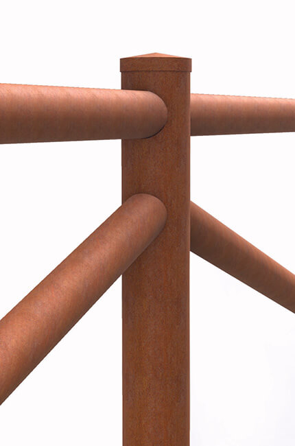 Gallery Staccionata Corten Vertigo