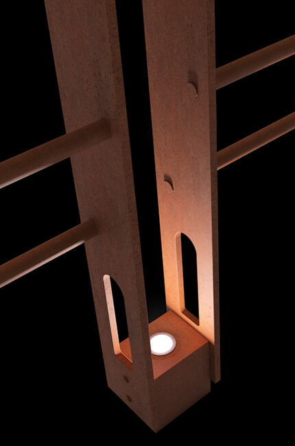 Gallery Staccionata Corten Armonia