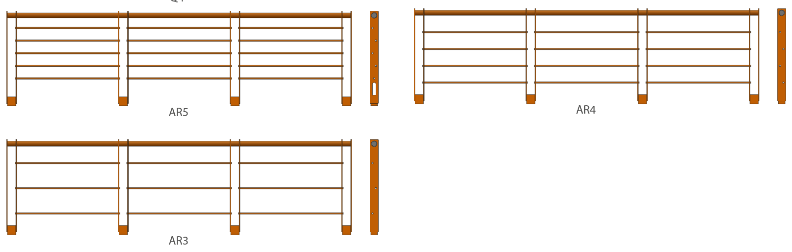 Varianti Staccionata Corten Armonia