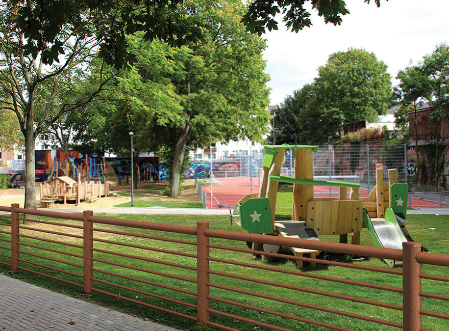 Gallery Staccionata Corten Magma